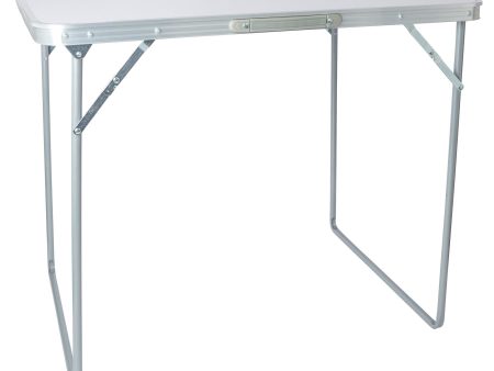 80cm x 60cm Folding Metal Camping Table - By Harbour Housewares Online