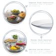 23.5cm Lys Glass Dinner Plates - Pack of Six - By Duralex For Discount