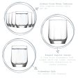 215ml Diamond Tumbler Glasses - Pack of Six - By LAV Supply