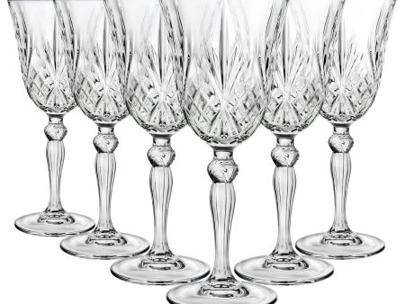 270ml Melodia Red Wine Glasses - Pack of 6 - By RCR Crystal on Sale