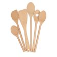 6pc Wooden Cooking Spoon Set - 20-35cm - By Argon Tableware For Cheap