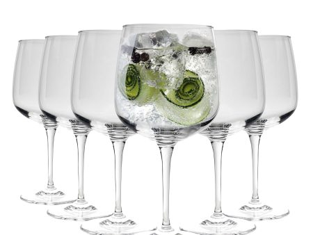 775ml Premium Gin Glasses - Pack of Six - By Bormioli Rocco For Cheap