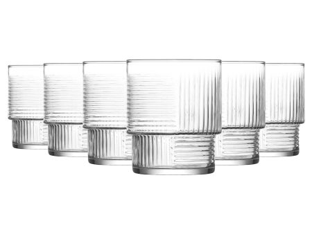 230ml Helen Stacking Whisky Glasses - Pack of Six - By LAV Online Sale