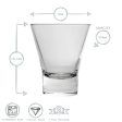 255ml Ypsilon Tumbler Glasses - Pack of Six - By Bormioli Rocco For Sale