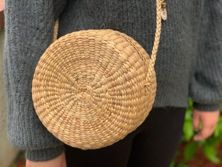 Double circle woven purse Cheap