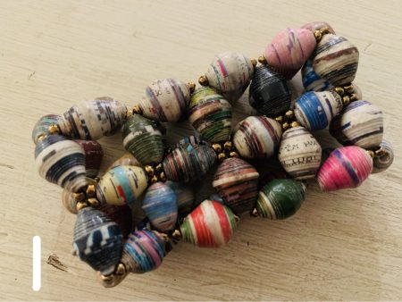 Woven paper bead bracelet Online Hot Sale