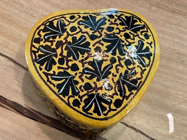 Hand Painted Paper Mache Box - Med For Cheap